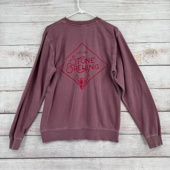 Stone Brewing Co Crewneck Sweatshirt Womens Small Lavender Purple - Picture 2 of 8